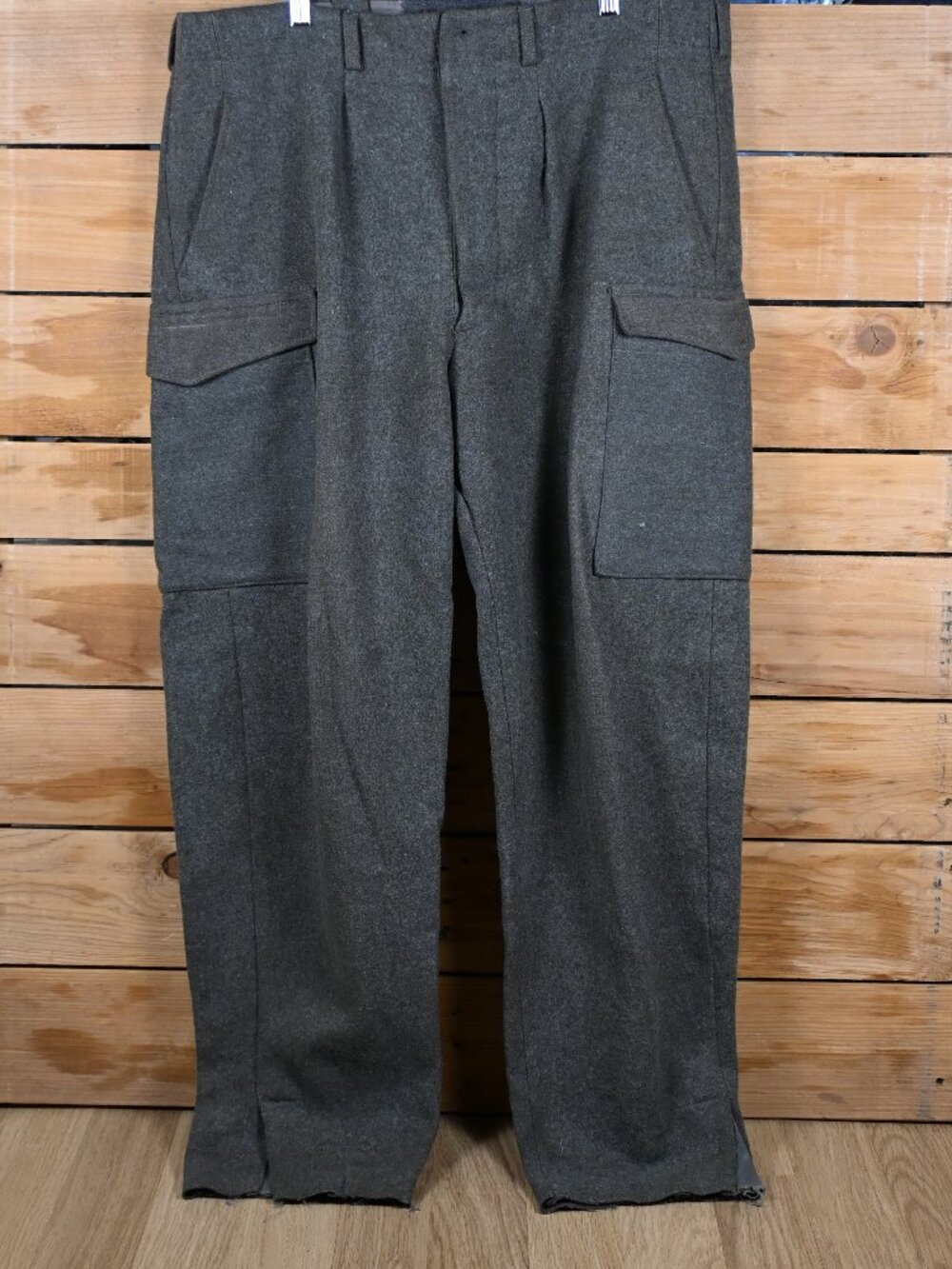 Vintage Swedish Military Wool Cargo Uniform Pants - 40x29